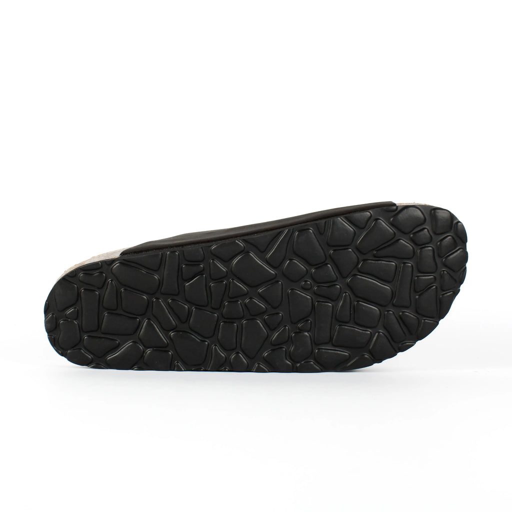 Sandalias Positano de Piel Auténtica Color Marrón Oscuro